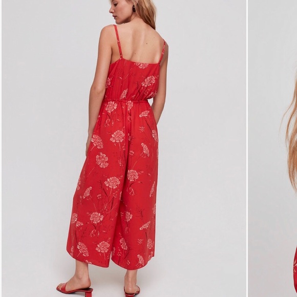 Wilfred Aritzia Scarlett Red Jumpsuit. Size M - Picture 5 of 8